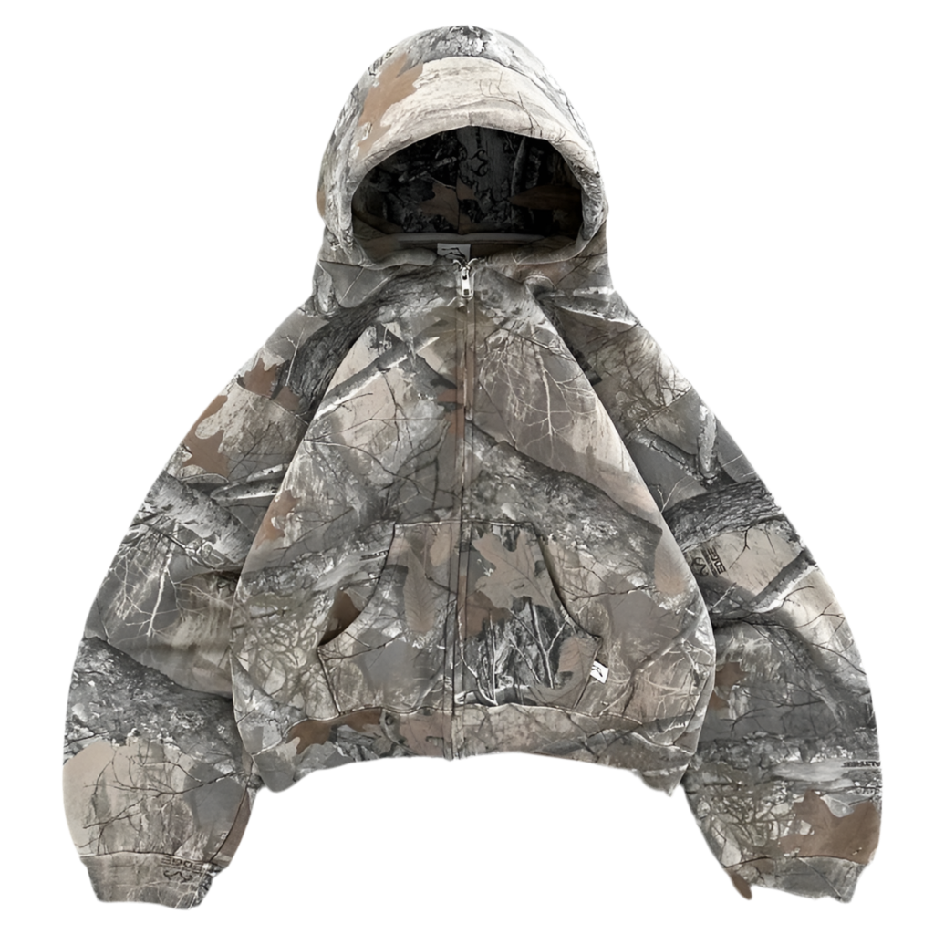 Billy's Basics- Bigfoot Camo Zip Up Hoodie