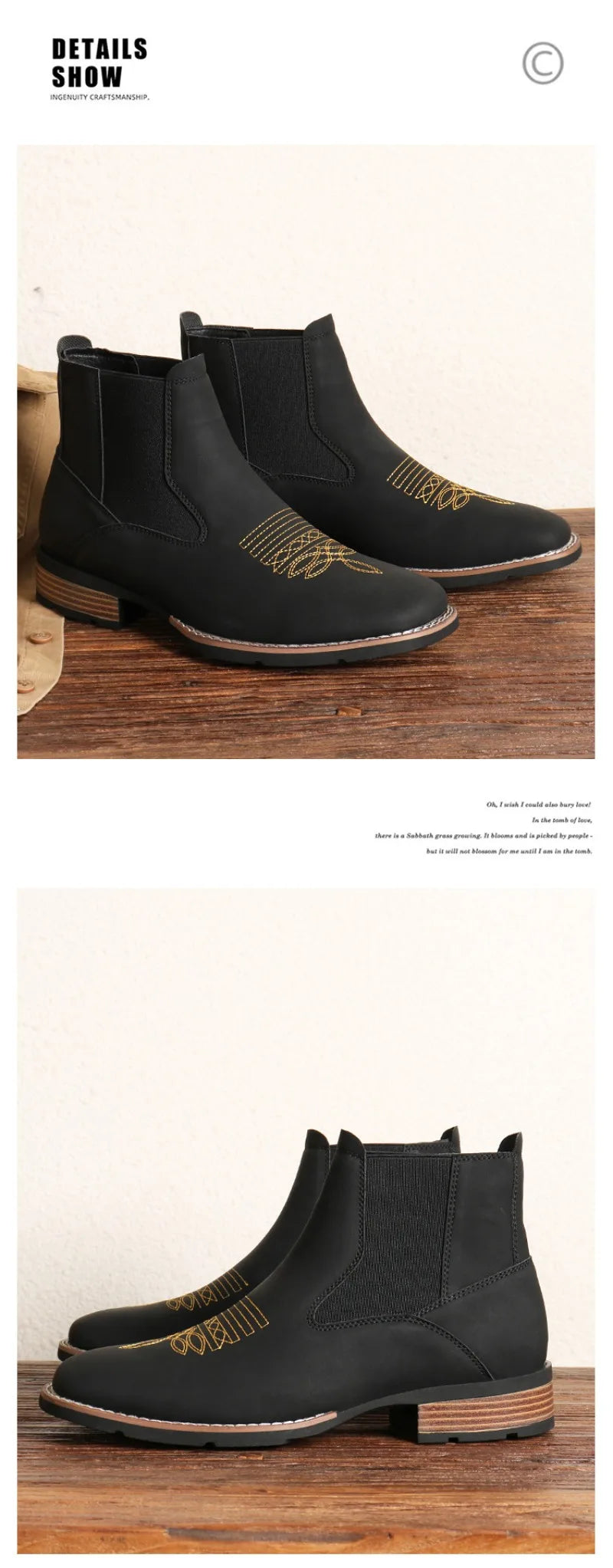 Billy's City Slicker Chelsea Western Boot- In Brown & Black