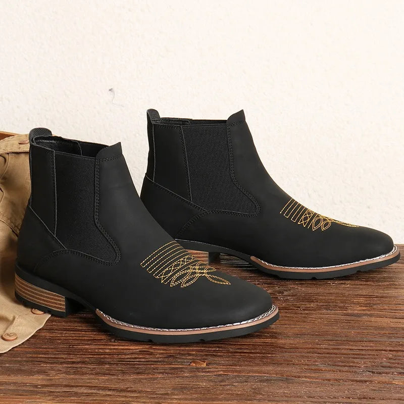 Billy's City Slicker Chelsea Western Boot- In Brown & Black