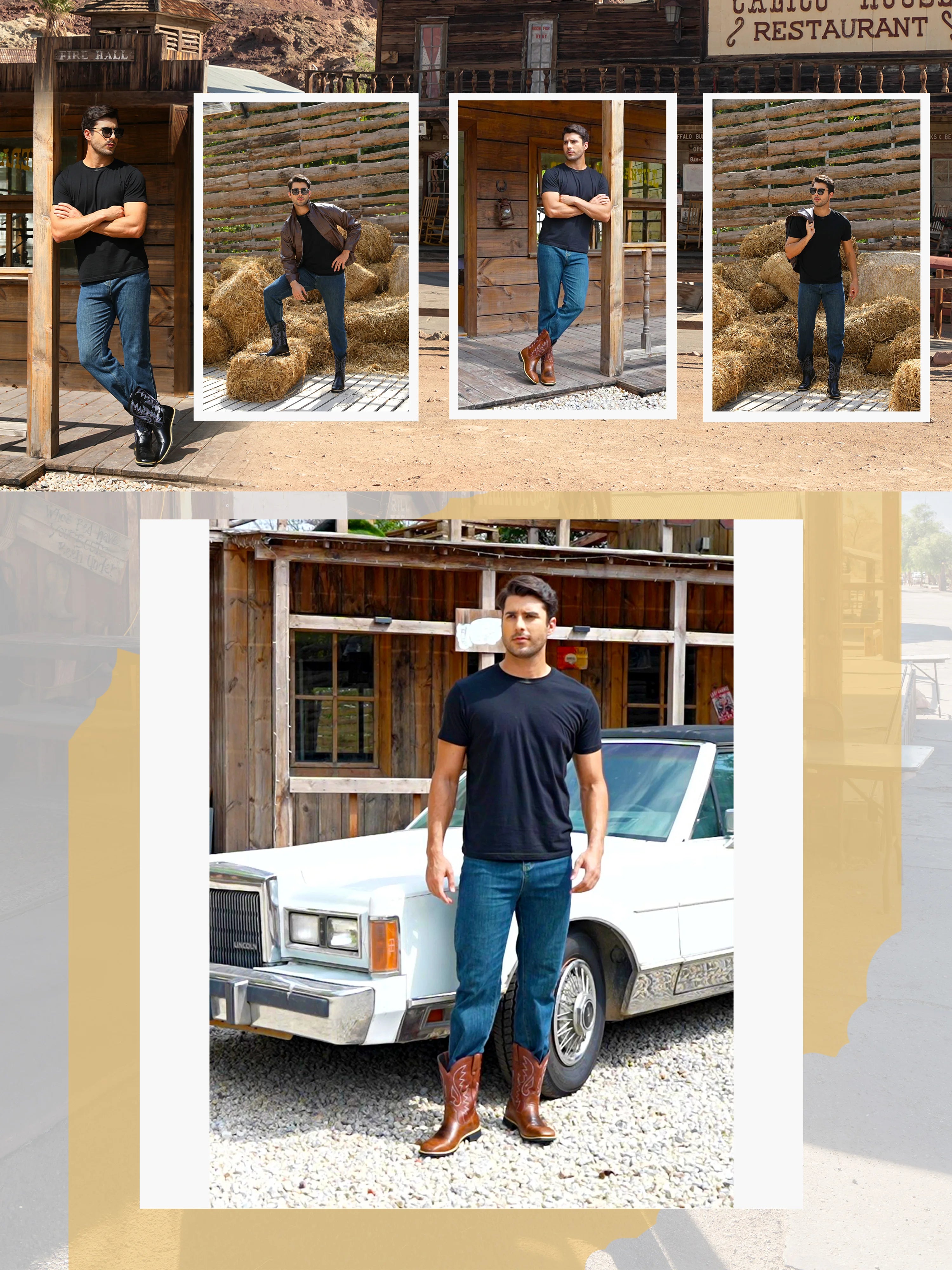 Billy's "Buster" Cowboy Boot- Bourbon Brown