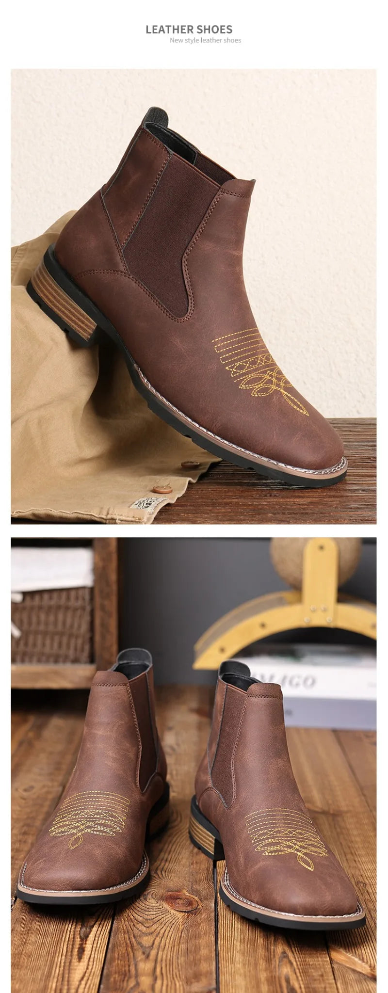 Billy's City Slicker Chelsea Western Boot- In Brown & Black