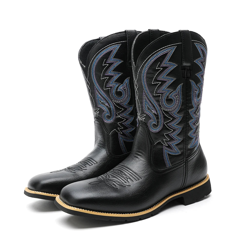 Billy's "Buster" Cowboy Boot- Outlaw Black