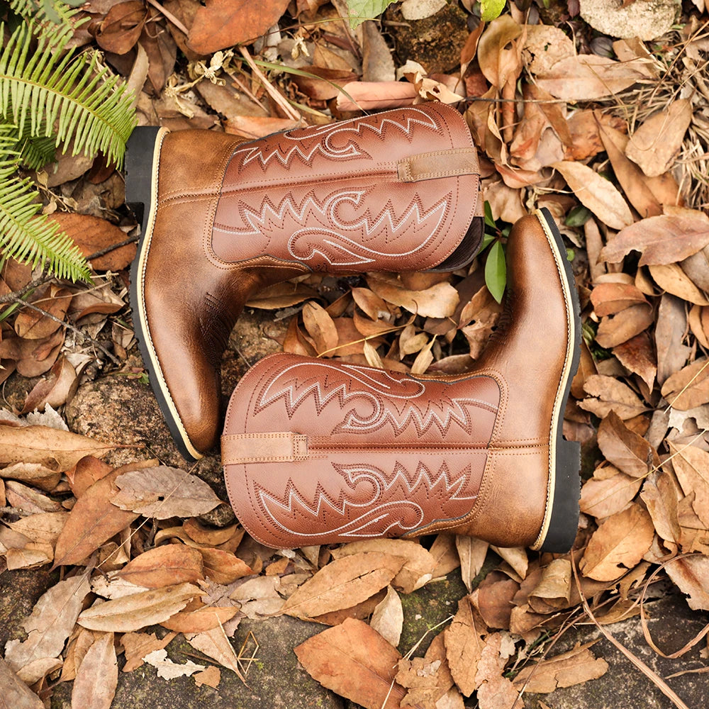 Billy's "Buster" Cowboy Boot- Bourbon Brown