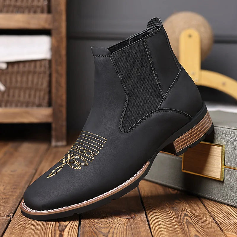 Billy's City Slicker Chelsea Western Boot- In Brown & Black