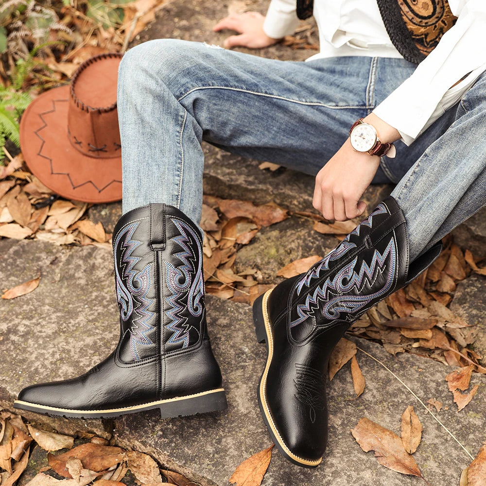 Billy's "Buster" Cowboy Boot- Bourbon Brown