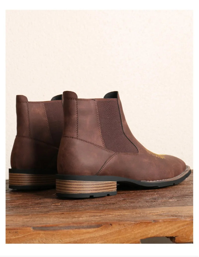 Billy's City Slicker Chelsea Western Boot- In Brown & Black