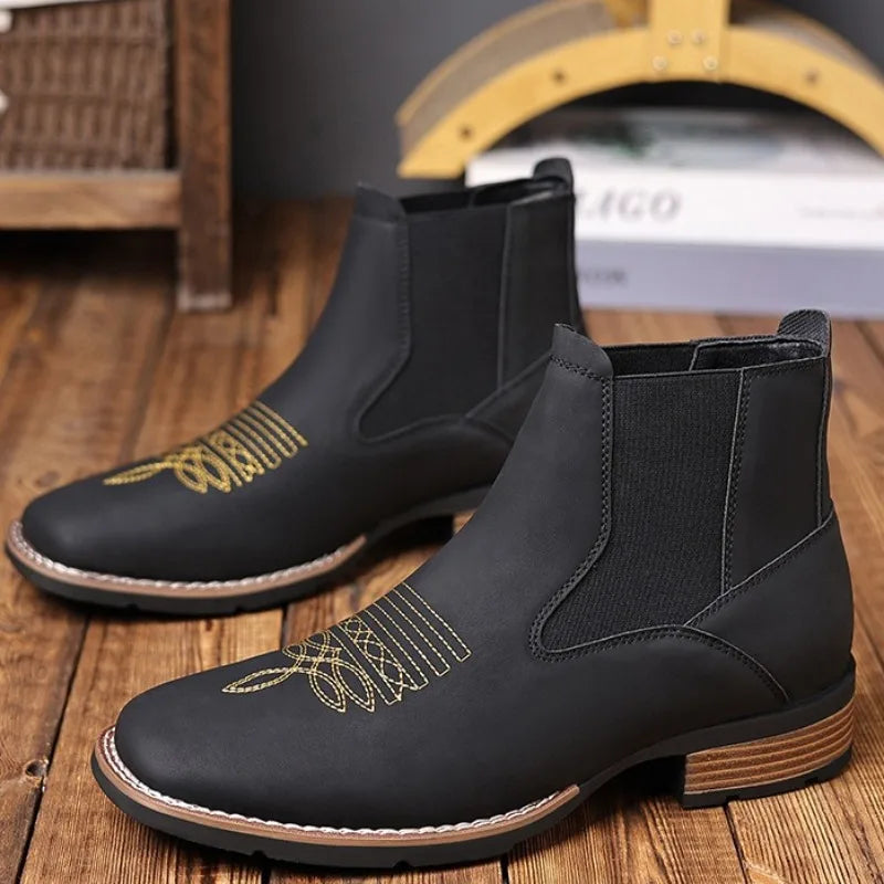 Billy's City Slicker Chelsea Western Boot- In Brown & Black