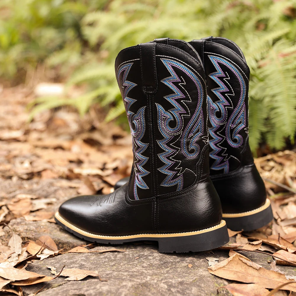 Billy's "Buster" Cowboy Boot- Outlaw Black