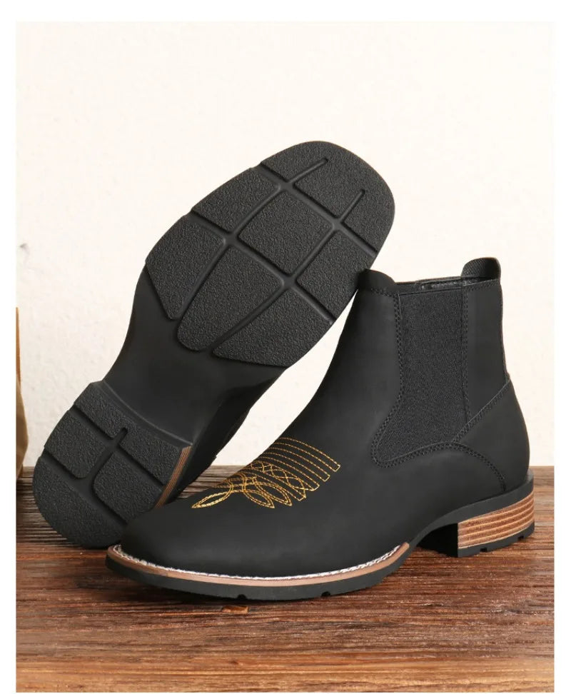 Billy's City Slicker Chelsea Western Boot- In Brown & Black