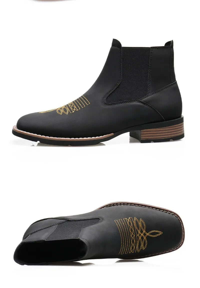 Billy's City Slicker Chelsea Western Boot- In Brown & Black