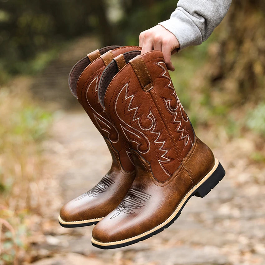 Billy's "Buster" Cowboy Boot- Bourbon Brown